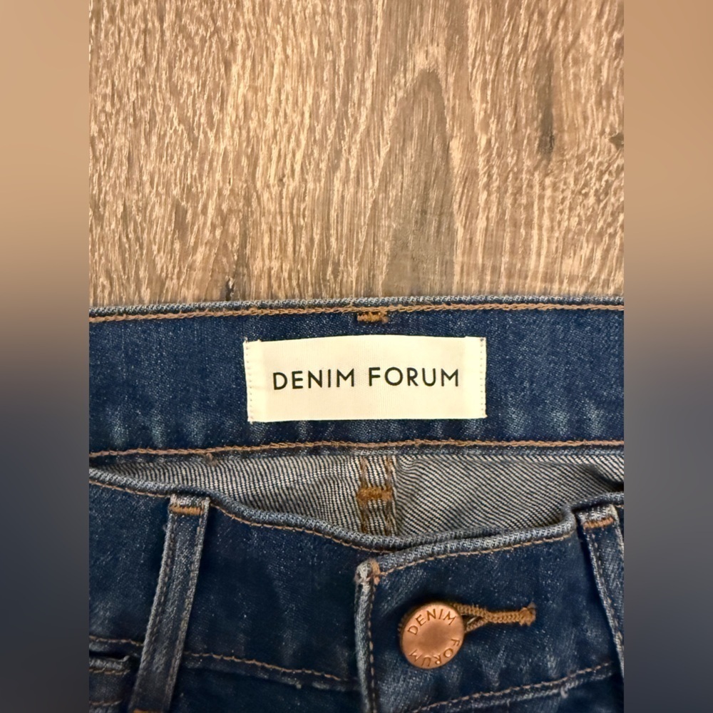 Denim Forum The Francoise High Rise Straight Jean Size 31 Aritzia - Picture 2 of 9